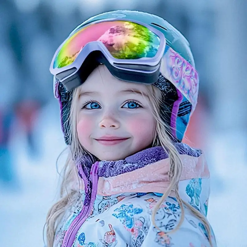 

Kids Ski Goggles Fog Resistant Snowboarding Goggles Comfortable Wear for Boy Girl Teen Sports Cycling Skiing Snowboard