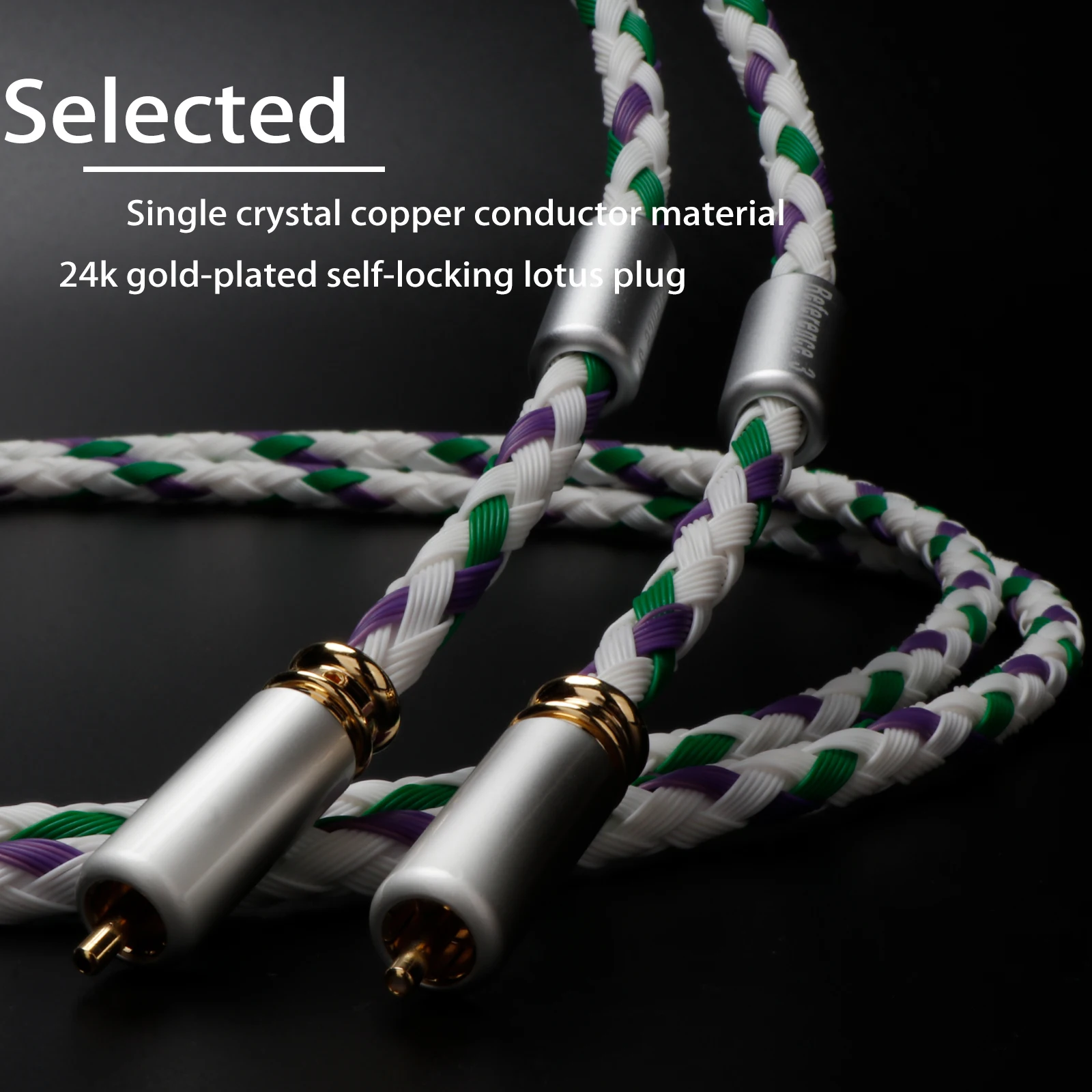 Pair Preffair OCC Copper hifi Audio Cable RCA to RCA Analog Interconnects Cable Hi-End Performance Signal RCA Wire