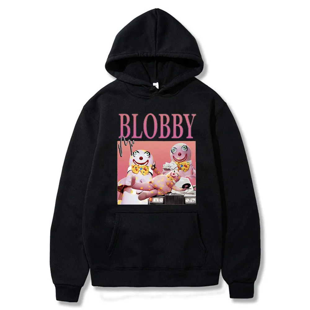 

Mr Blobby Funny Meme Graphic Hoodie Men's Fleece Cotton Sweatshirt Autumn Winter Man Hoodies Men Women Casual Oversized Clothes