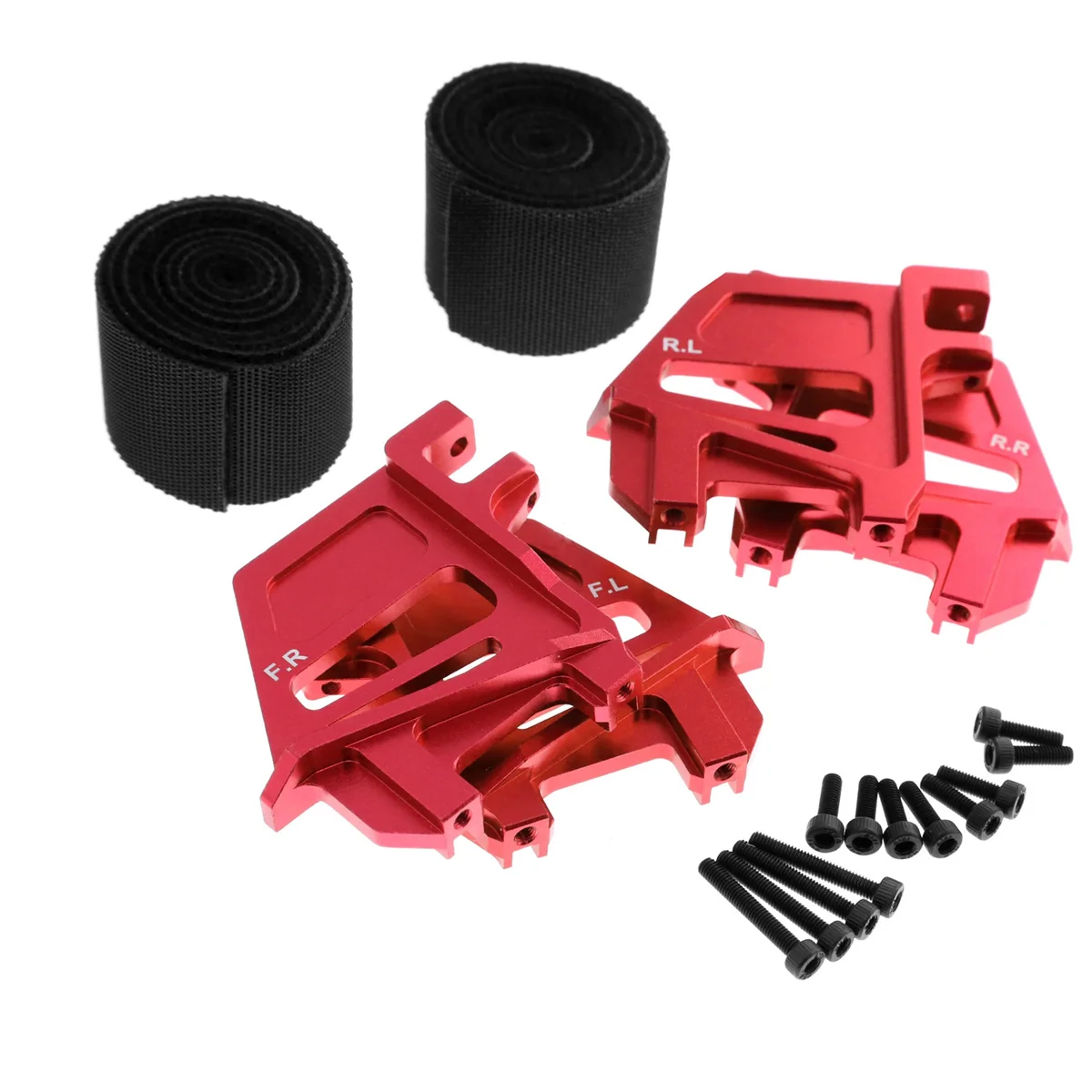 Alto RC Car Battery Holder Mount, Segure Com Alça, Vermelho, Parte de Atualização, Traxxas 1, 5 X-Maxx, XMaxx 6S, 8S