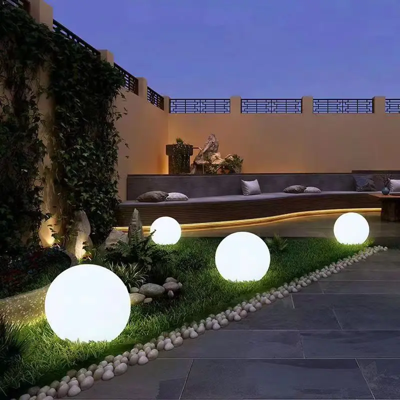 LED Ball Light Multi-Color Rechargeable Night Lights Waterproof Dimmable Mood Lamp with Remote for Home Garden Christmas Decor