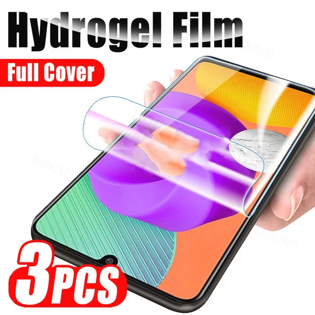 3PCS Hydrogel Film For Samsung Galaxy F14 M55s S24 FE M15 5G Prime A06 F05 M05 Z Flip6 M35 A16 5G lndia Screen Protector