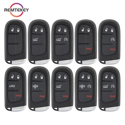 REMTEKEY Remote Smart Car Key Shell Case Fob FCC GQ4-54T 2/3/4/5 Button for Chrysler Dodge Ram Jeep Cherokee 2013-2018 68159657