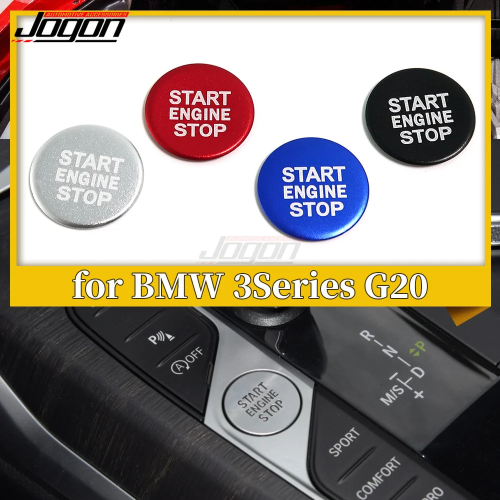 For BMW 3 Series G20 G28 G14 G15 G16 G29 Car Engine Start Stop Button Switch Cover Trim Decorative Ring Sticker Accessories