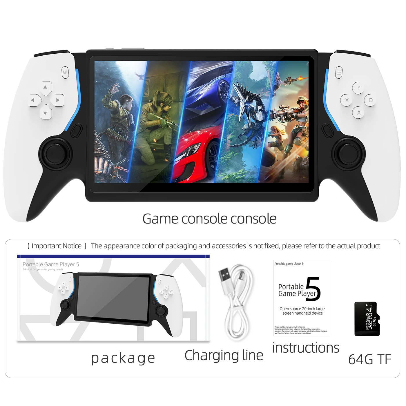 Nieuwe PSP 7 Inch Draagbare Retro Game Game Machine HC8000 Retro Handheld Game Machine 64G PSP Gift