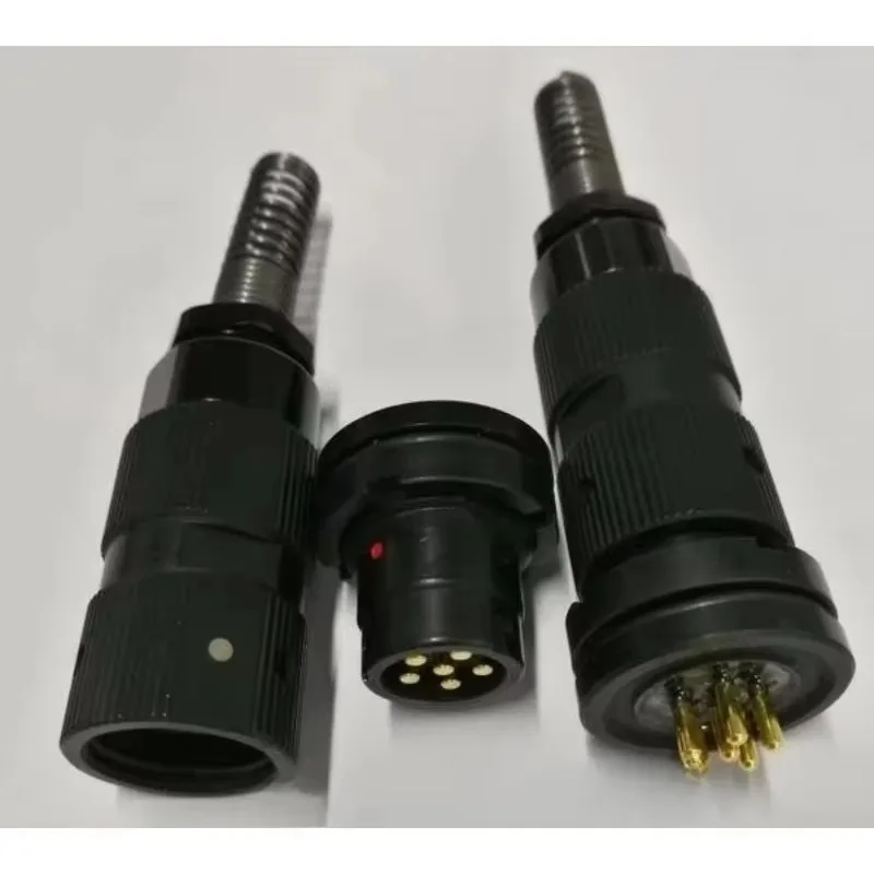 

6Pin 27Pin DIN U-329/U-283 Copper PC Housing Spring Connector IP67 Waterproof for Aviation & Automotive Applications