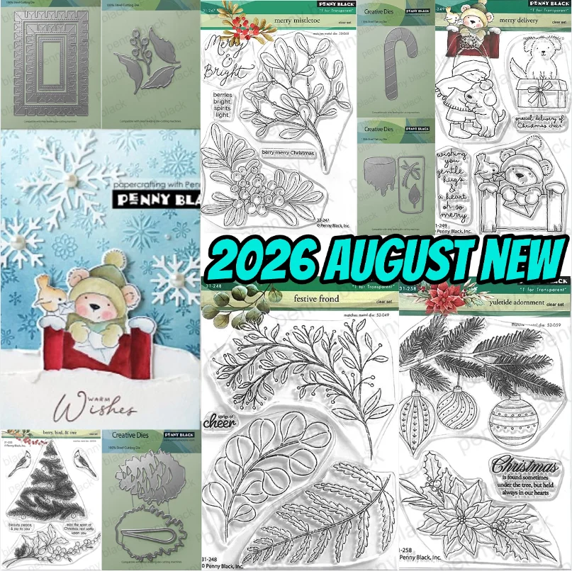 2025, Dezember neue Stempel und Schablone, Sammelalbum, Tagebuch, Dekoration, Prägevorlage, DIY-Grußkarte, handgefertigt, Fisch und Blume