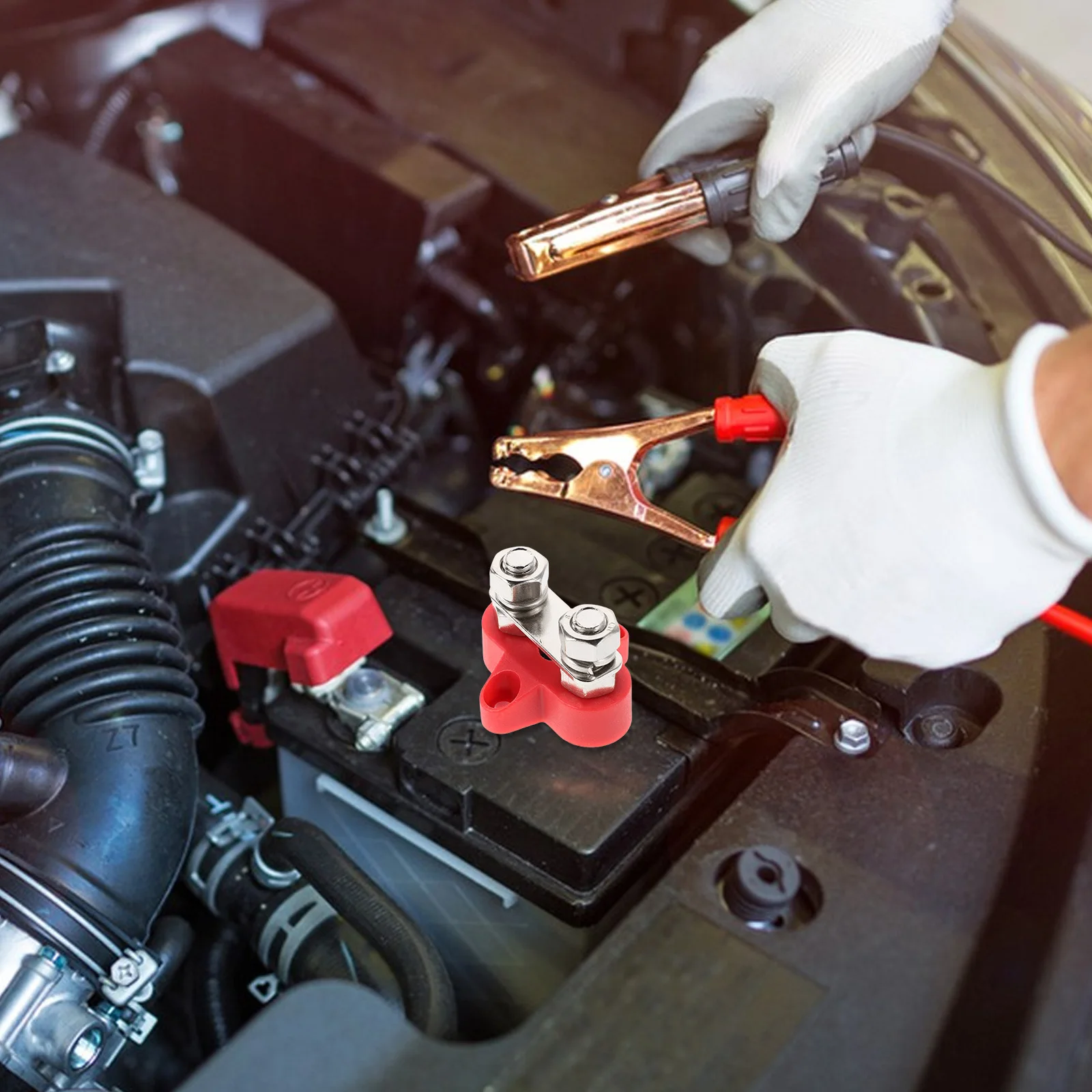 

1 комплект клеммной колодки с двойной шпилькой, 48 В, сверхмощный двойной разъем для распределительного соединения автомобильного автофургона