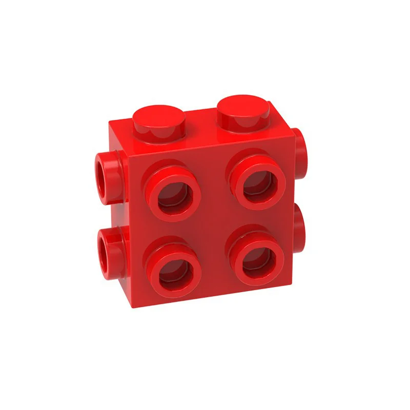 10개 67329 개조형 1x2x1 블록 키트 2/3 측면에 스터드가 있는 입자형 아이디어 교육용 장난감 어린이 생일 선물