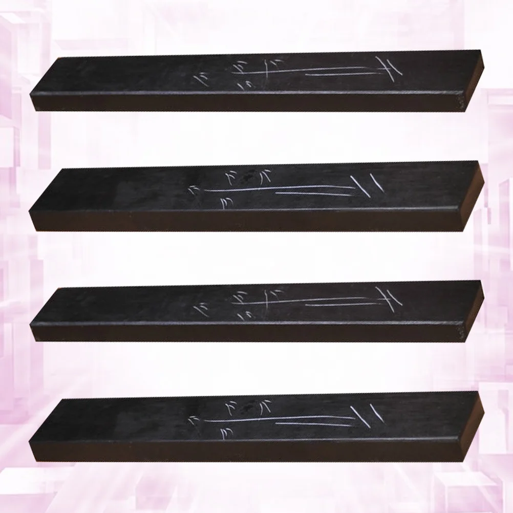 

4 Pcs Marble Ruler Chinese Calligraphy Tool The Four Treasures of Study Paperweight Stone Delicate Student