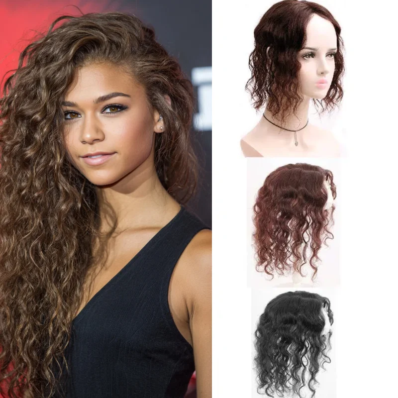 

100% Human Hair Topper Full Swiss Lace Hand-Tied Wig | Comfort Wear Clip-in Hairpiece | Loose Wave Bulk Price