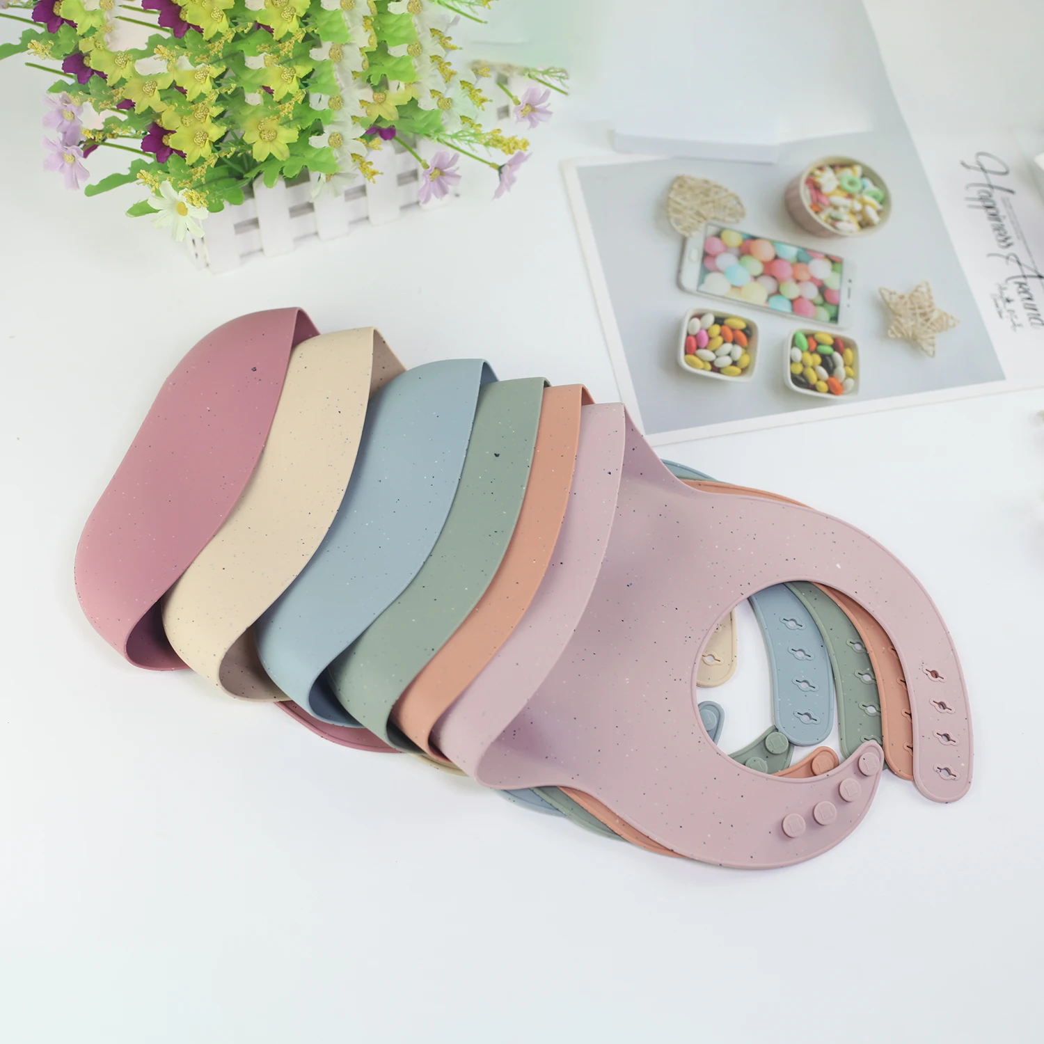 

Силиконовый высококачественный нагрудник с пятном силиконовый нагрудник для кормления ребенка для ужина