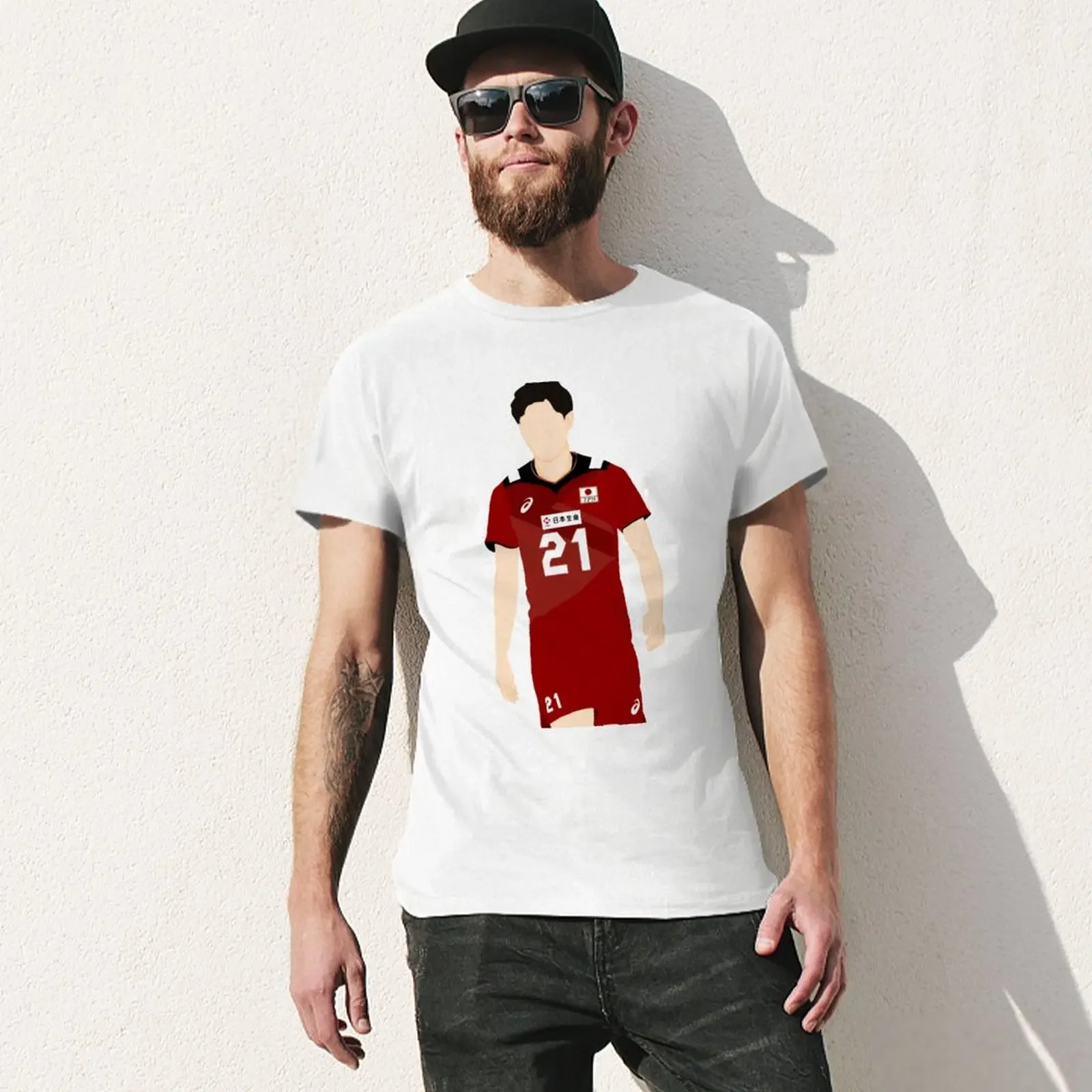 Japan Volleyball - Ran Takahashi T-Shirt for a boy kawaii clothes customs design your own mens graphic t-shirts hip hop