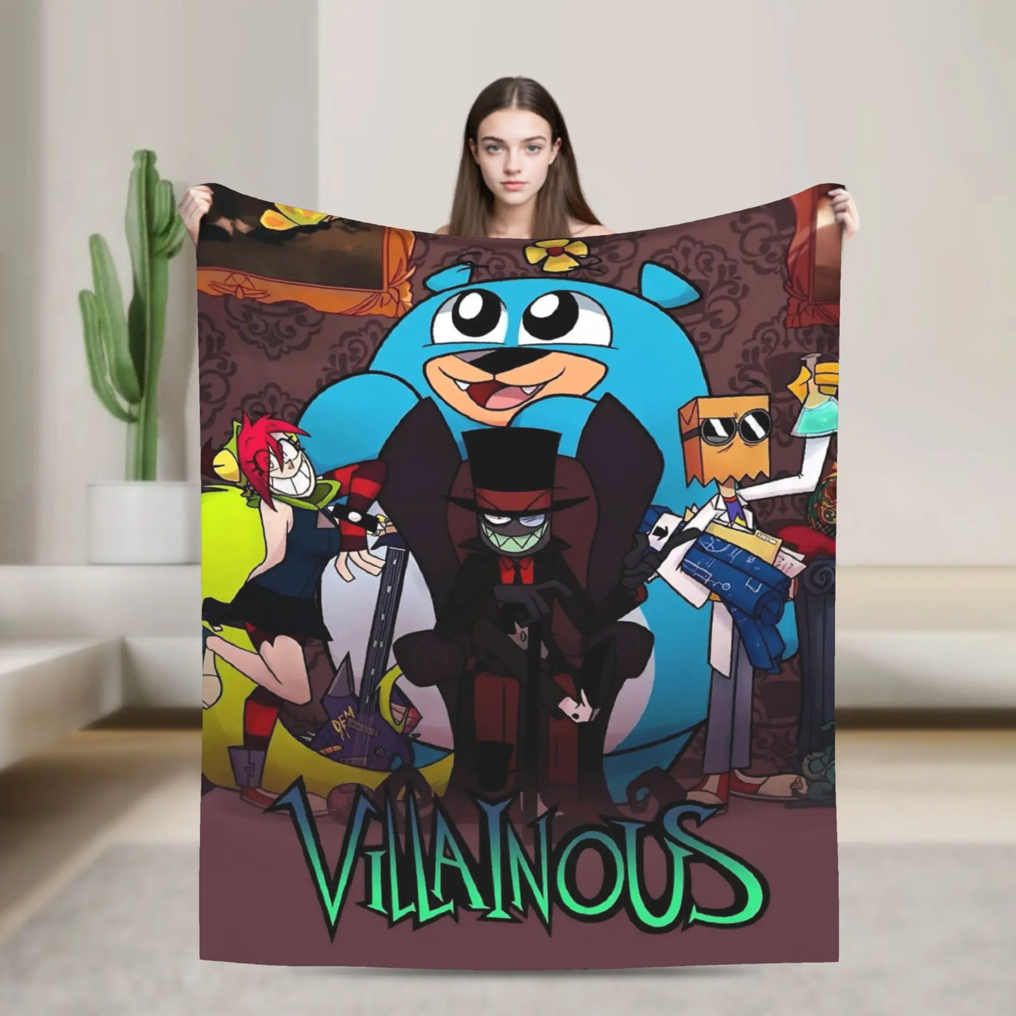 Villainous Comdy Blankets Soft Flannel Comfort Gift  Throw Blanket Plush Thin Quilt