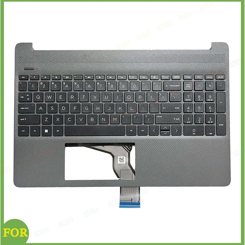 NEW US Keyboard for 15-EF 15S-EQ 15-DY 15S-FQ Laptop Original Palmrest Upper Cover Top Case Backlit Parts L63578-001 L63579-001