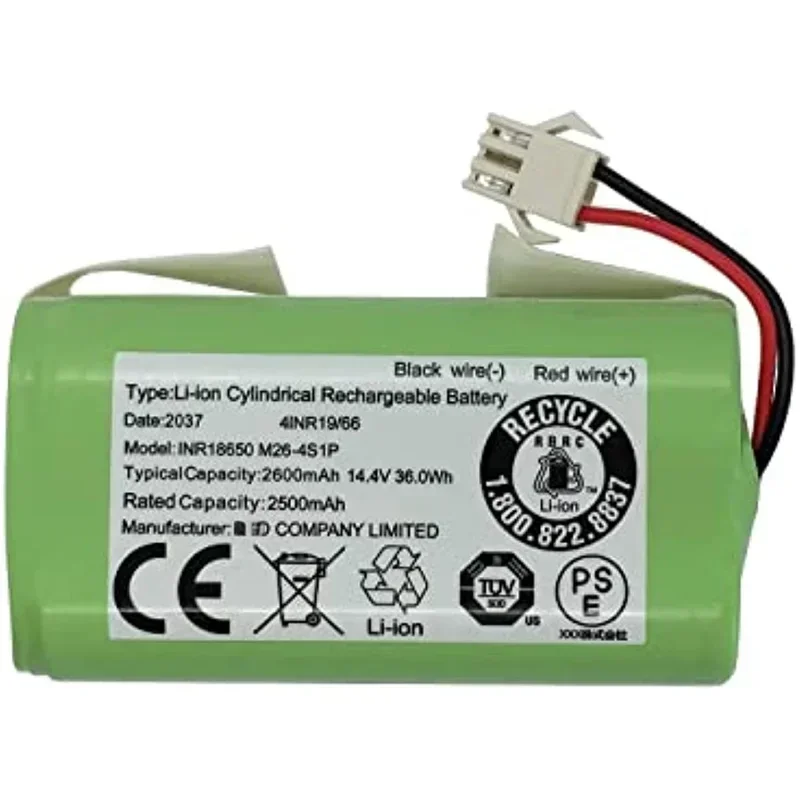 リチウムイオン電池,14.8V, 3500mAh, 950,990, 1090,Deebot n79s,n79,dn622用,オリジナル