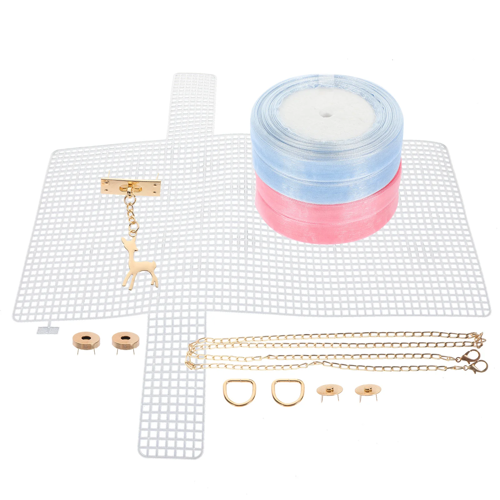 مجموعة واحدة من مواد الحقائب المنسوجة DIY مجموعة أدوات بداية متينة ممتازة مثالية للمبتدئين حقيبة كتف كروس مصنوعة يدويًا للنساء #3