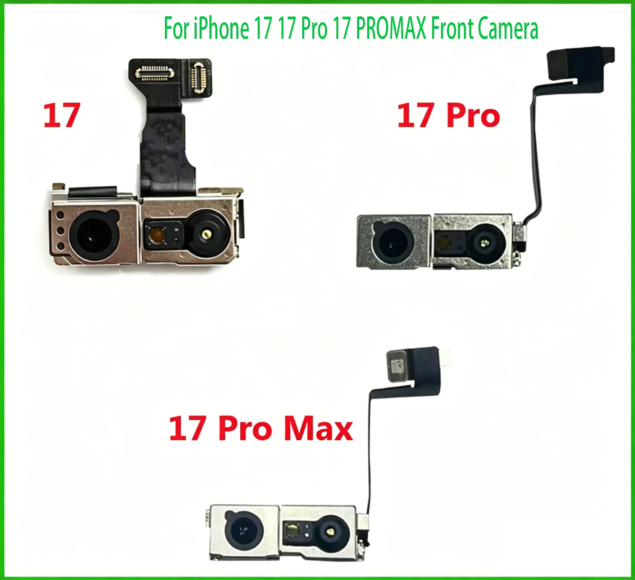 Front Camera Flex 100% Tested For iPhone 17 17 Pro 17 PROMAX Front Camera Promixity Light Sensor Cable Replacement Parts