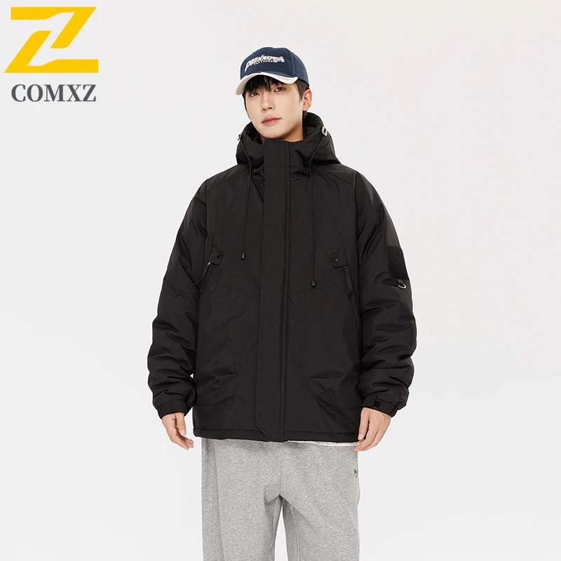 2025 جديد الرجال سترة قطن الجرافين سميكة الدافئة يندبروف مقاوم للماء معطف مقنع الترفيه في الهواء الطلق التزلج التخييم باركر معطف