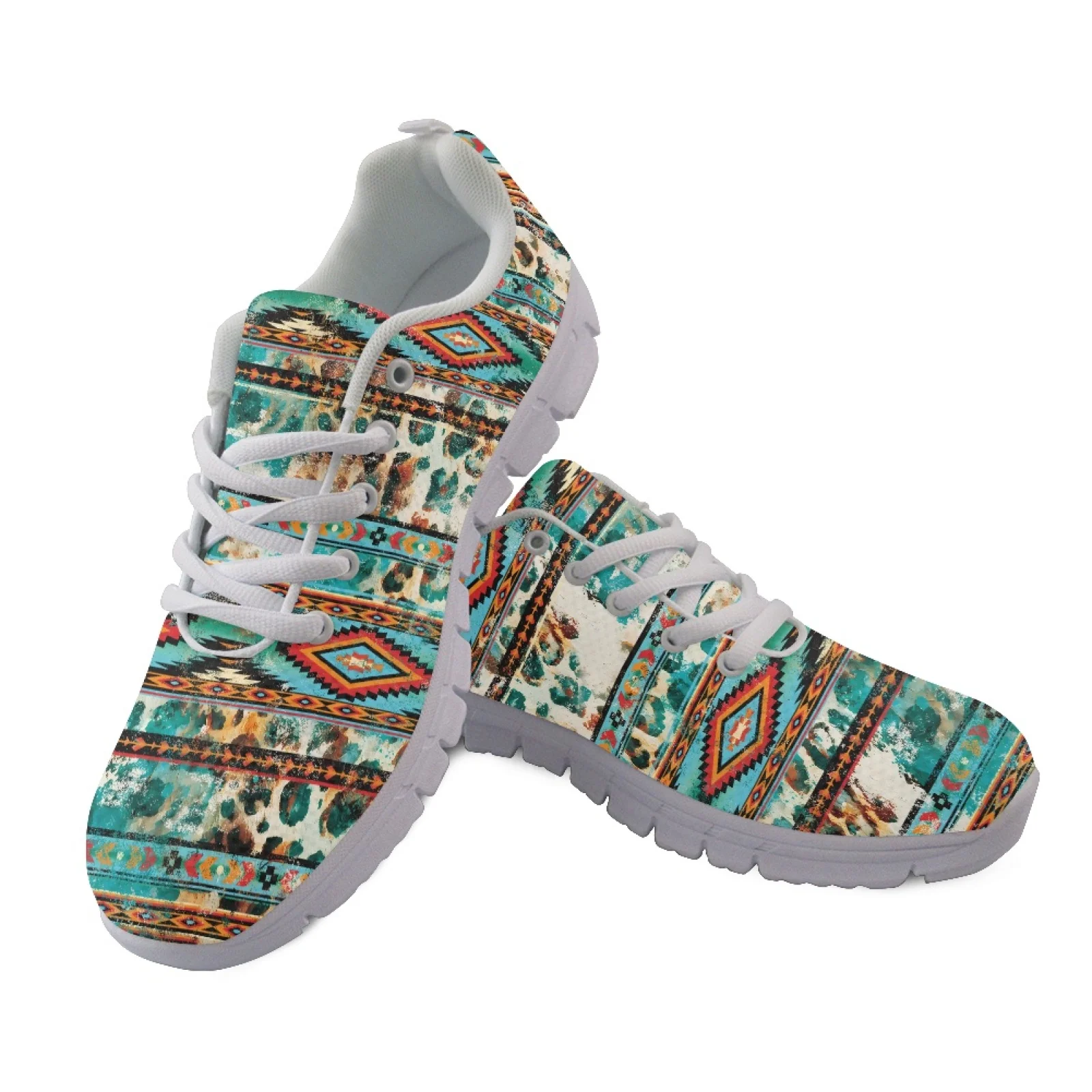 Coloranimal Leopard Print 2026 New Running Shoes Mens Athletic Trainers Lace Up Walking Shoes for Women
