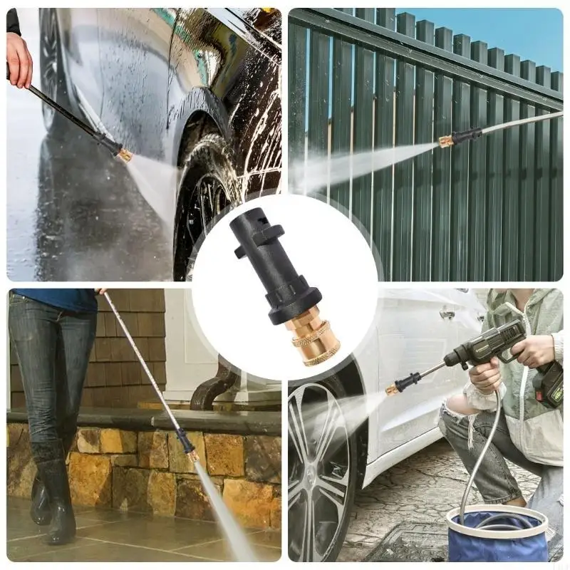 F1CF High Pressure Washer Adapter Replacement Connector Washer Attachment for  K6 Quick Fitting Adapter