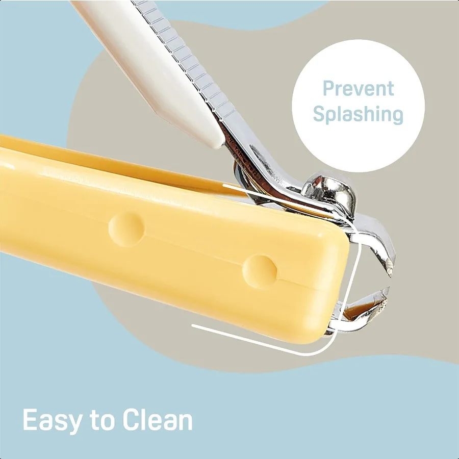 9개월 이상 사용 가능한 튐 방지 케이스가 포함된 아기 손톱깎이