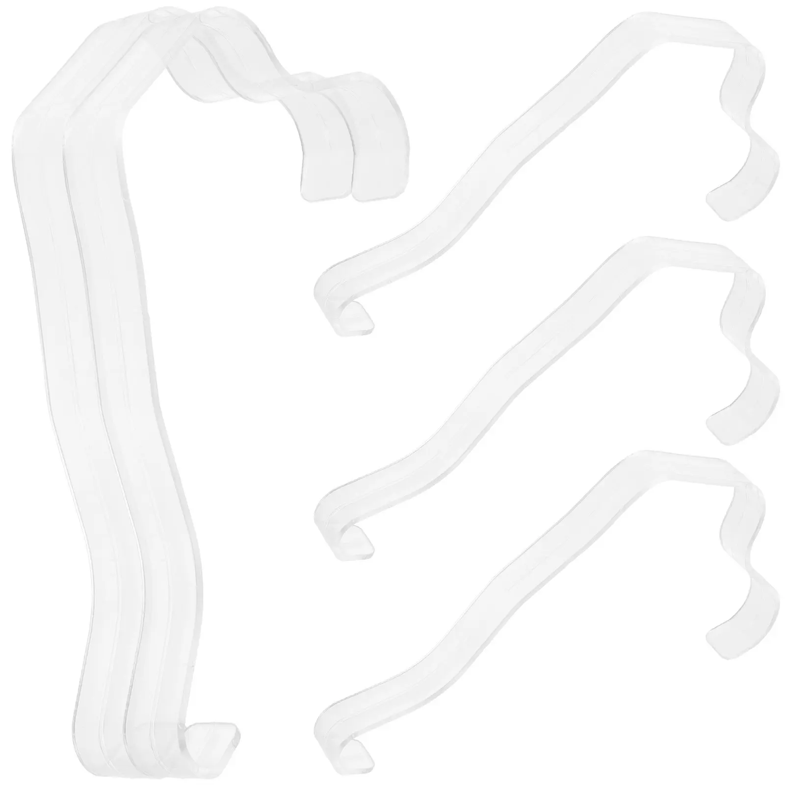 5Pcs Sandal Shoes Support Stand Plastic Shoe Shaper Forms Transparent Curve Frame for High Heel Display Shoe Store Showcase