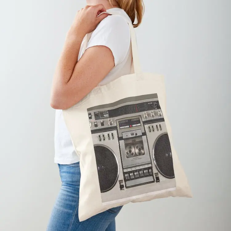 

Vintage 80s Boombox Ghettoblaster Tote Bag Lady bags Canvas Cloth bags Reusable bags