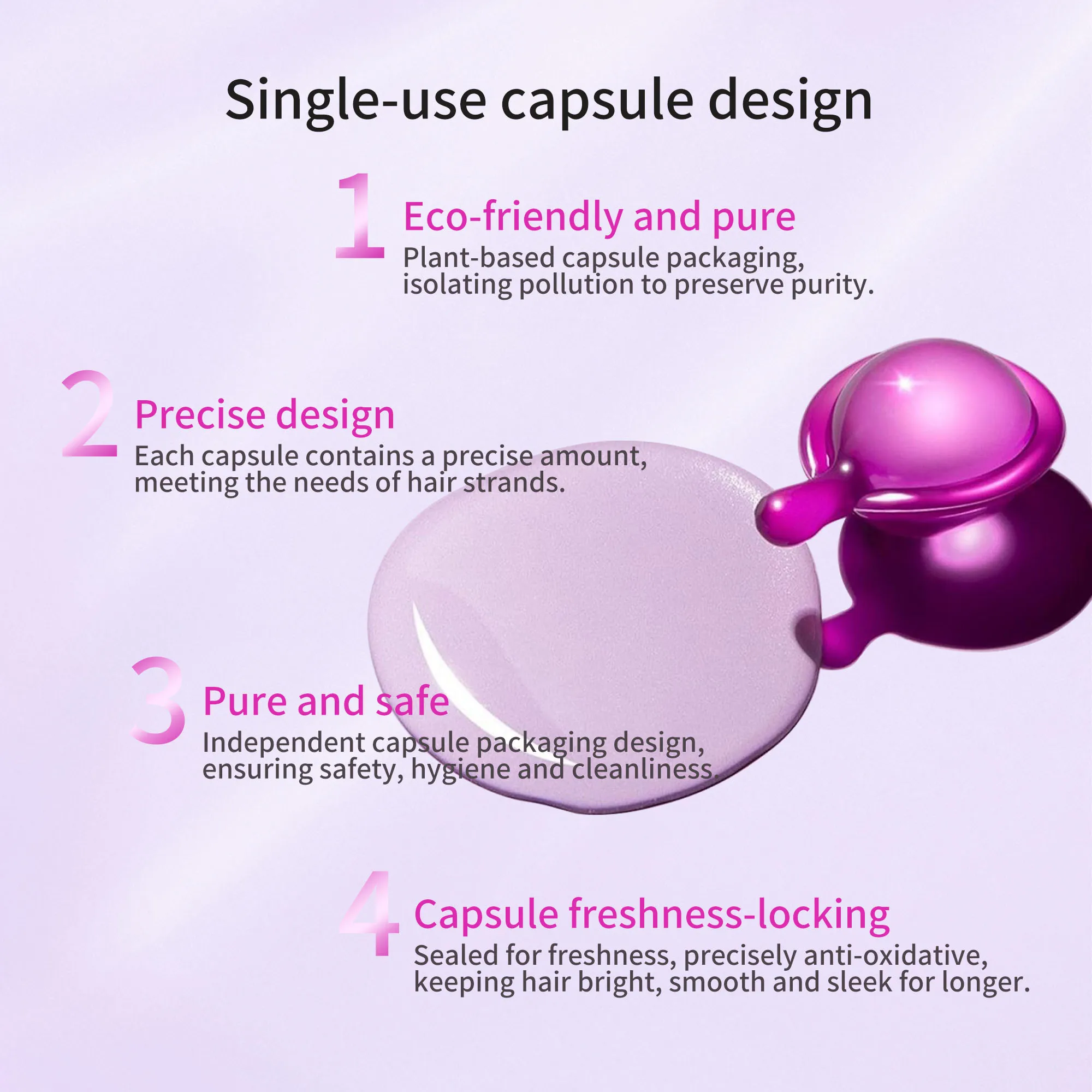 كبسولات الزيوت العطرية للعناية بالشعر من DR.Seya، تغذية وإصلاحها بعمق للشعر الجاف والمجعد والتالف #4