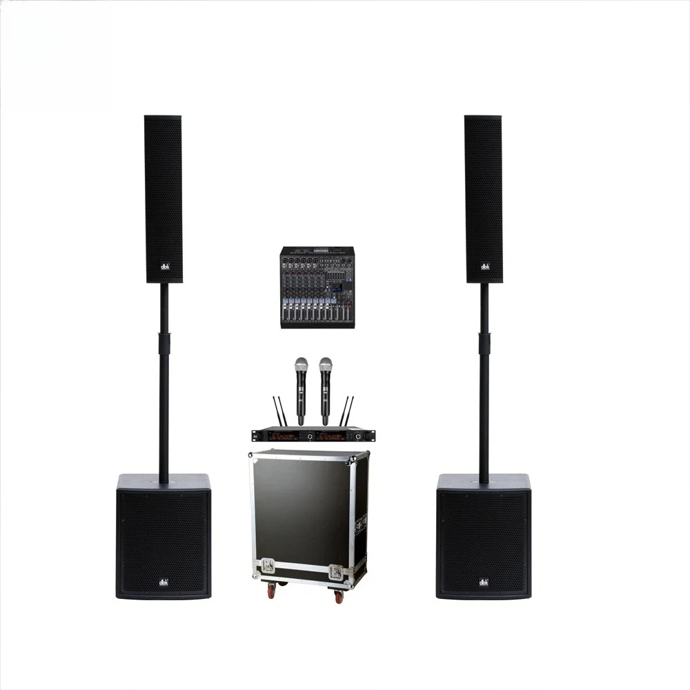 

Best Selling Active Subwoofer Powered Bass Column Speakers Set for Portable Wedding Party Active Column Speaker PA System