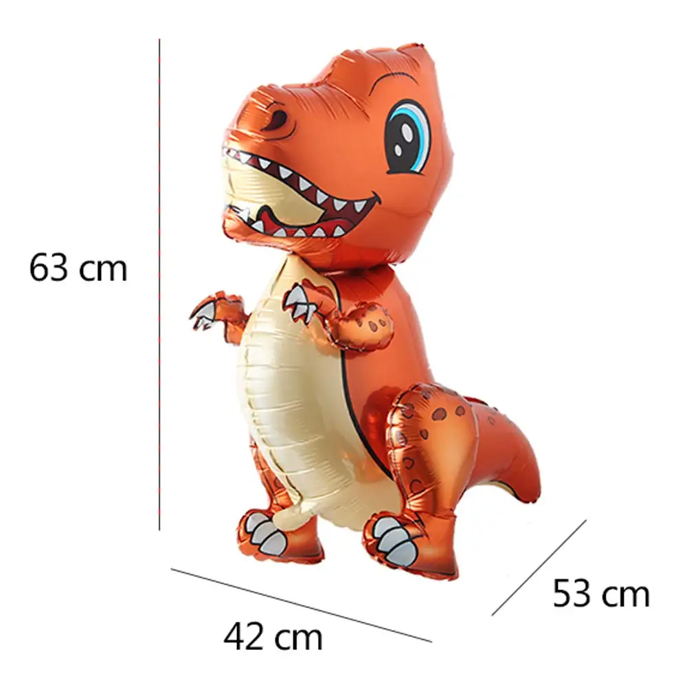 3D Stehender Dinosaurier Ballon Cartoon T Rex Dino Folienballon für Party Dekoration Kindergeburtstag Partyzubehör – Detail 1