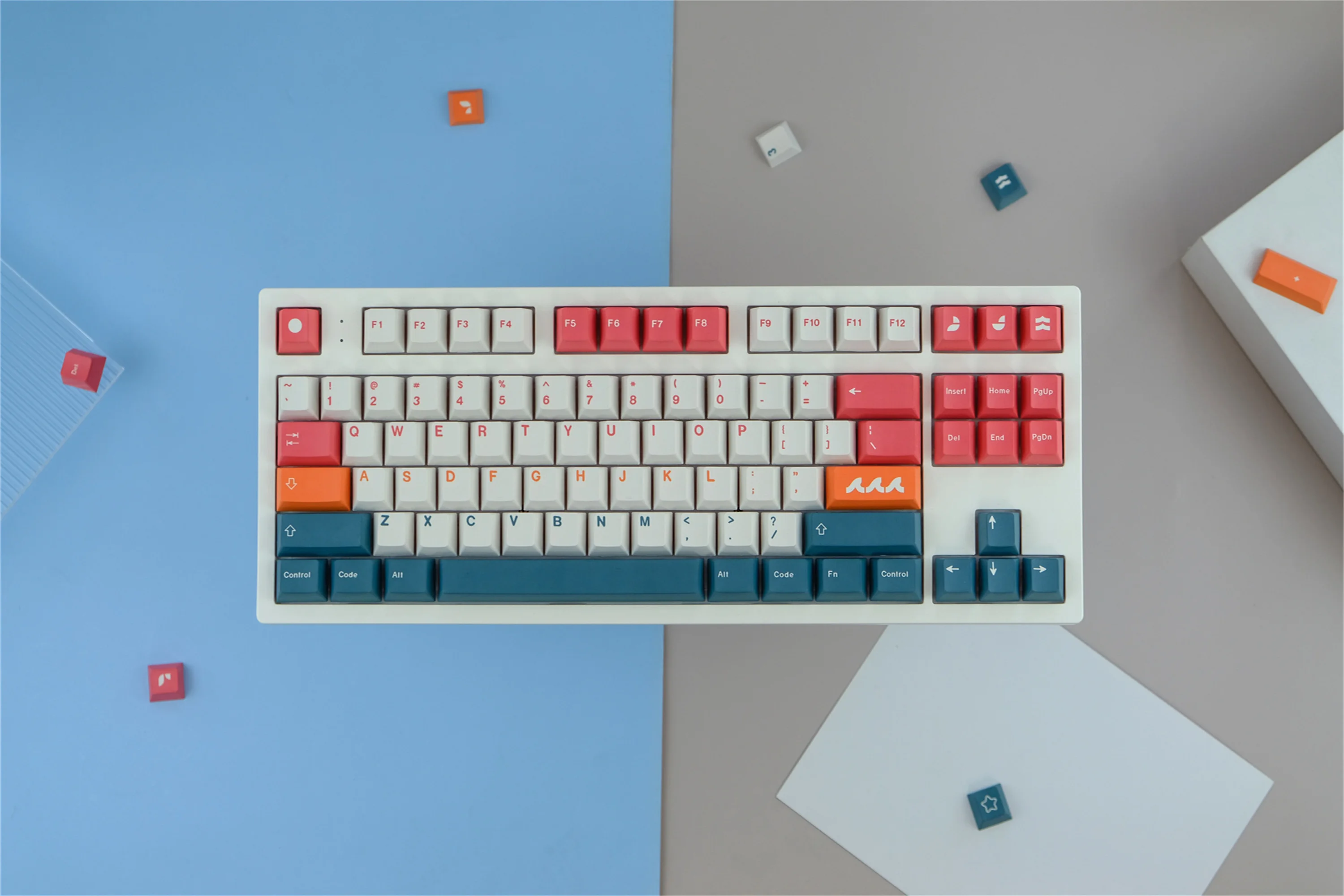 gmk-ソルトレイクス-キーキャップ-129キー-pbt素材-キーキャップ-チェリープロファイル-dye-sub-mxスイッチ対応-wooting-メカニカルキーボード用キーキャップ