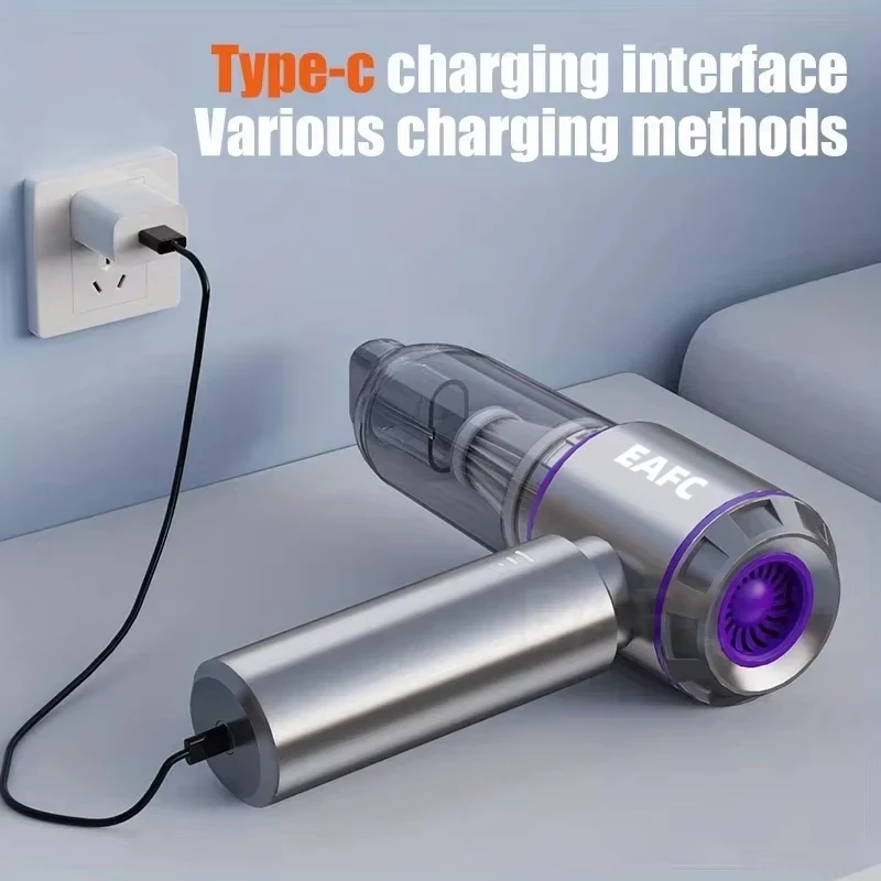 EAFC 16000Pa Auto-Reinigungsmaschine Staubsauger Tragbarer Handstaubsauger Kabellos Bürstenloser Motor 6000mAH Hochleistungsreinigung Leistungsstarker Luftstaubsauger – Detail 4