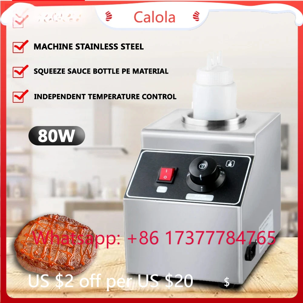 

Electric Soy Jam Chocolate Heater, Commercial 1 Bottle Stainless Steel Sauce Warmer Filling Machine