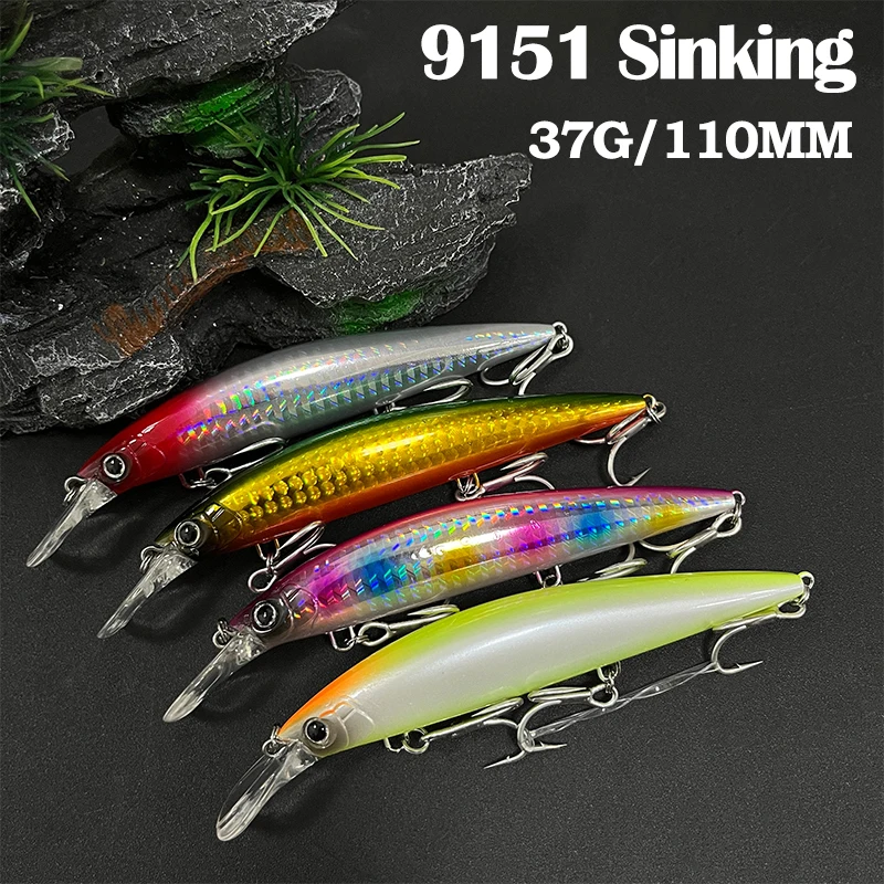 37g 110mm Sinking Minnow Fishing Lures Long Casting Heavy Artificial Baits Pesca Wobblers for Pike Swimbait Jerkbait Equipment - AliExpress 18 37g 110mm Sinking Minnow Fishing Lures Long Casting Heavy Artificial Baits Pesca Wobblers for Pike Swimbait Jerkbait Equipment - AliExpress 18