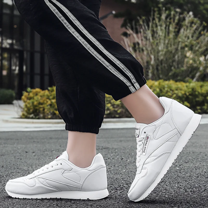 Men Shoes Men Casual Shoes PU Waterproof Breathable Non-slip Masculino Running Outdoor Walking Couple Sneakers Plus Size 36-47