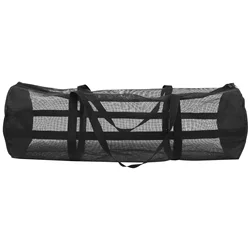 Basketball Duffel Bag for Balls Storage Net Shoulder Strap Carrying Mesh Pvc Fitness Bags