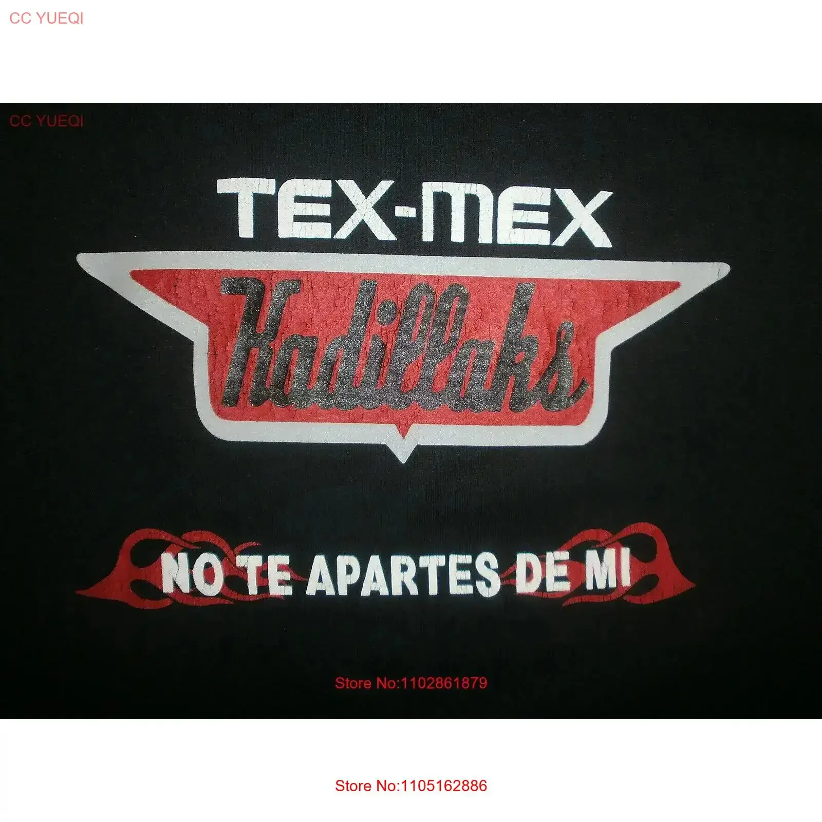 

TEX MEX KADILLAKS T SHIRT Concert Tour No Te Apartes De Mi Don't Go Away From Me vintage Washed homme Breathable