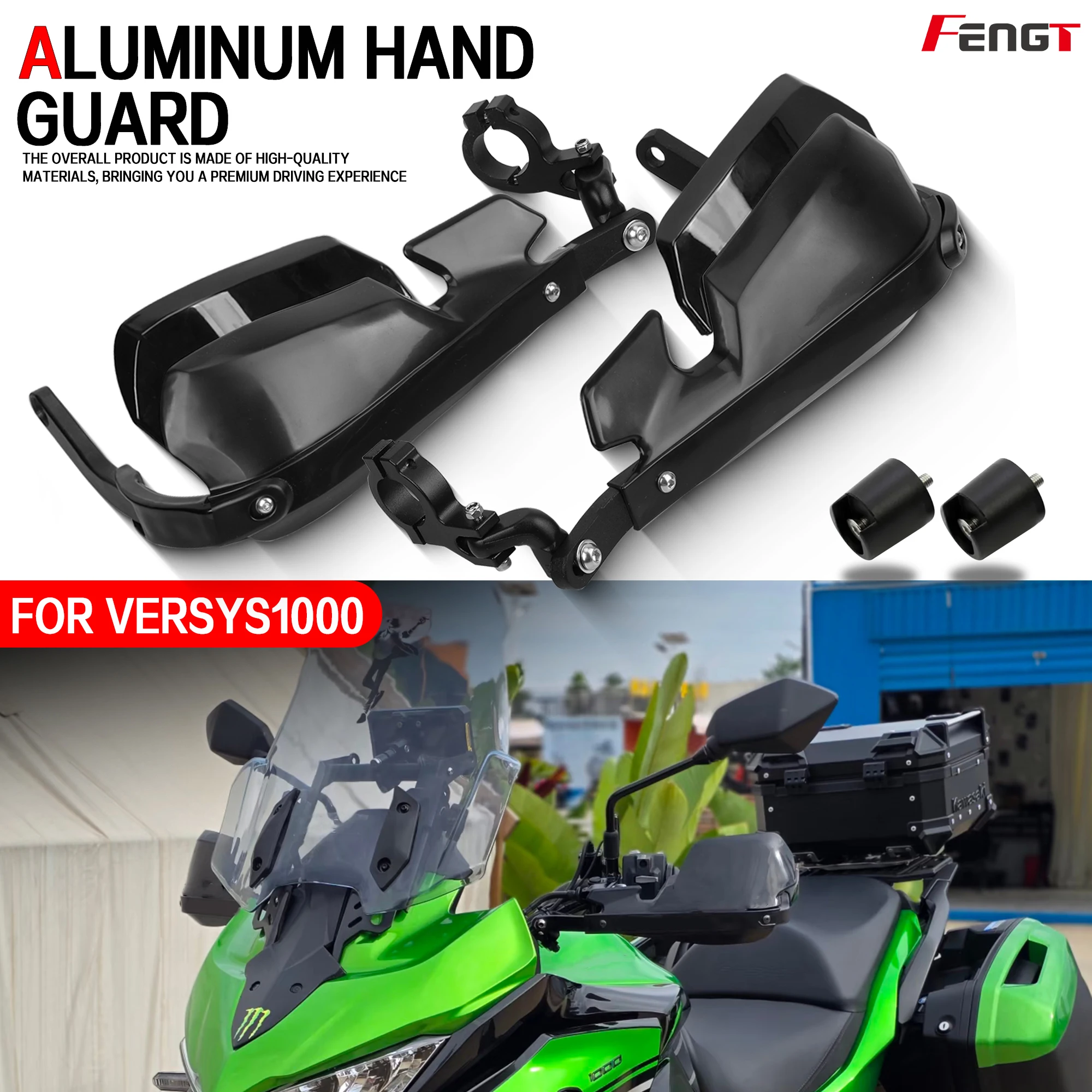 

Aluminum Handguard FOR Kawasaki Versys1000 Versys650 Motorbike Shield Hand Guards Protective Handle Lever Guard Versys 650/1000