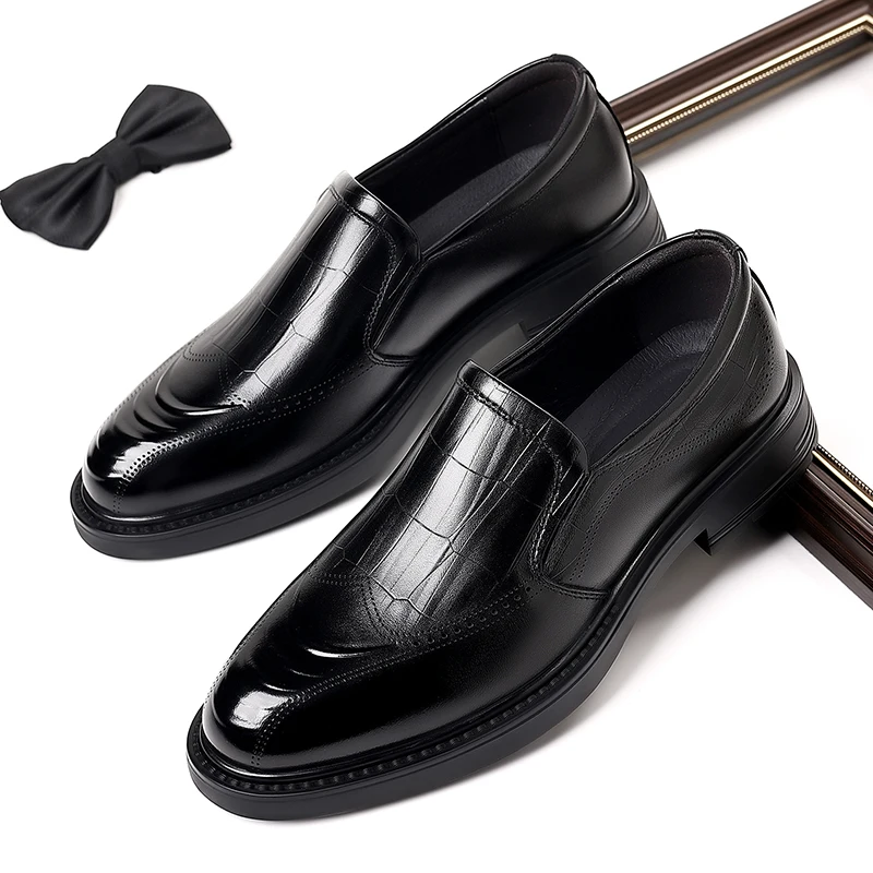 

Men's Business Shoes Minimalist and elegant style Dress up party Adult suit High quality genuine leather Comfortable New