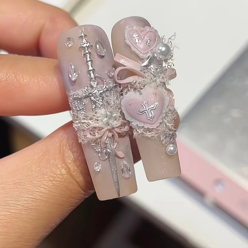 Retro Court Style Butterfly Candlestick Silicone Mold for Nail Art European Cross Knot Ribbon 3D Art Decorations view 3