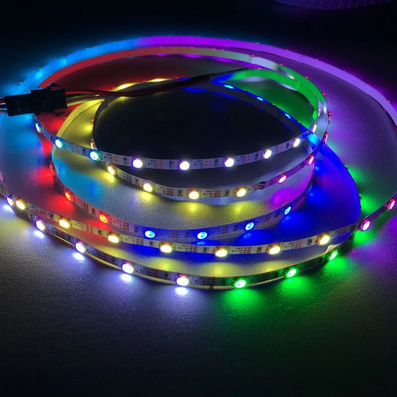 1/5M WS2812B Led Strip Light Lndividually Addressable DC5V 5050 SMD RGB LED Full Color Decorative Light IP30/IP65/IP67 Waterprof