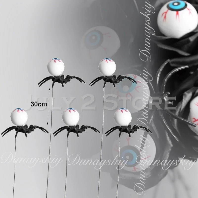 

Костюм на Хэллоуин для взрослых, искусственный цветок розы, черный одиночный стебель, украшение для глаз, разноцветная и железная проволока, маскировка паука для женщин