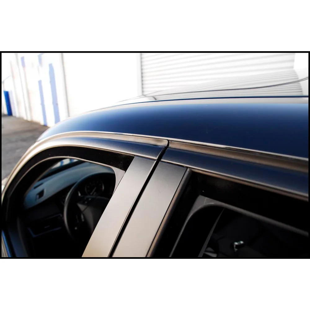 Black Matt Vinyl Wrap Foil Tape Roll Matte Black Stripes Window Trim Film Car Sticers Decal For Car Interior Pillar