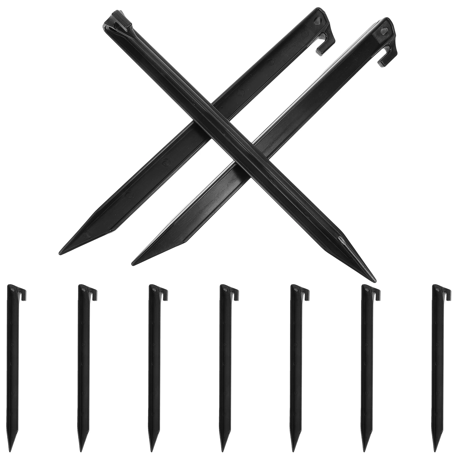

10 Pcs Canopy Series Tent Nail Accessories Stake Kit Plastic Camping Essentials