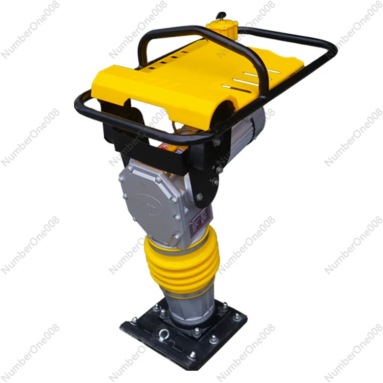 

110L Electric Soil Compactor with 3kW Motor, Low Noise 80A Plate Compactor for Urban Projects and Road Construction