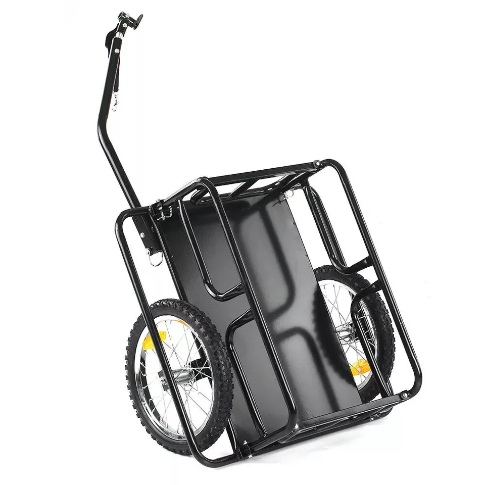 Multifunctional foldable steel luggage rack, bicycle cargo trailer, outdoor camper