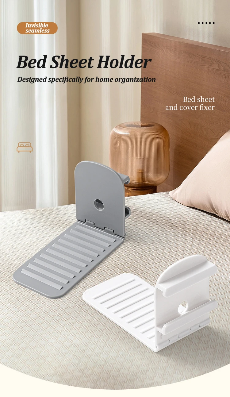 4Pcs Multifunktionale Bett Ecke Blatt Clips Hause Anti-Shift Bett Abdeckung Befestigungs Clip Nicht Slip Unsichtbare Blatt befestigungen Halter – Detail 1