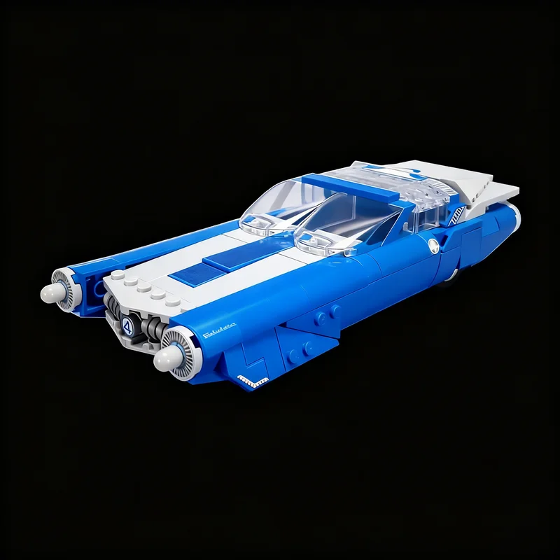 473PCS MOC City Champions Super Car Fantasticar Model Technology DIY Creative Assembly Bricks Display Birthday Gift Collectible