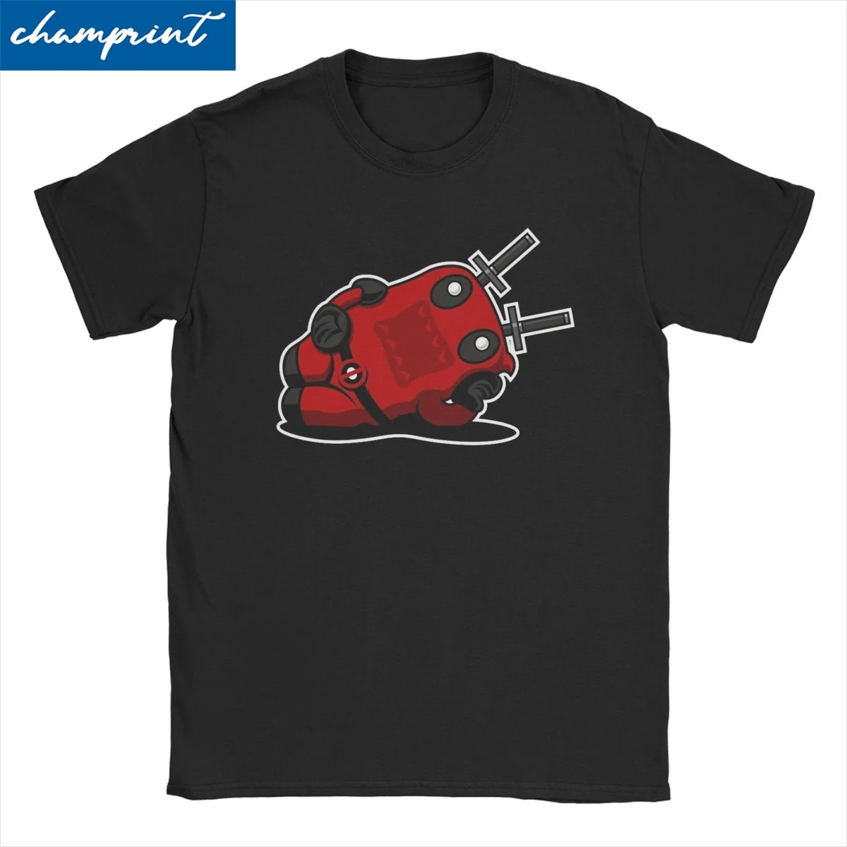 Domo Kun DomoKool T-Shirt Mężczyźni Kobiety Humor Koszulki z czystej bawełny Okrągły kołnierzyk Koszulki z krótkim rękawem Klasyczne ubrania